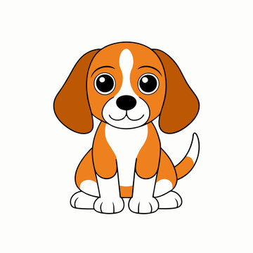 recommend clip art: Beagle begging isolated on white, beagle begging vector illustration, animal vector art, Dog silhouette,  dog vector icon, dog cartoon line art, eps