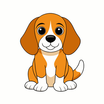 recommend clip art: Beagle begging isolated on white, beagle begging vector illustration, animal vector art, Dog silhouette,  dog vector icon, dog cartoon line art, eps