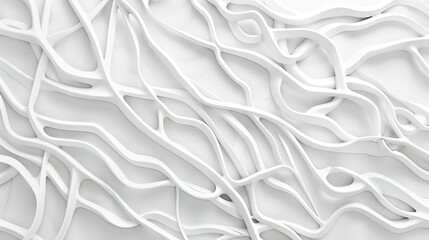 Obraz premium Abstract white wavy lines pattern for modern design.