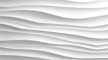 Fototapeta premium Abstract white wavy pattern background.