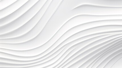 Obraz premium Abstract white wavy pattern background.
