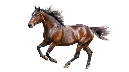 Obraz premium Stallion isolated on white background, cut out