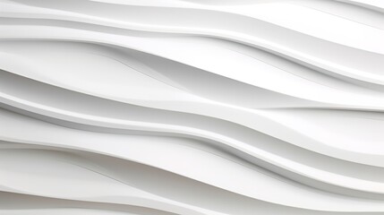 Obraz premium Abstract white wavy wall with modern design.