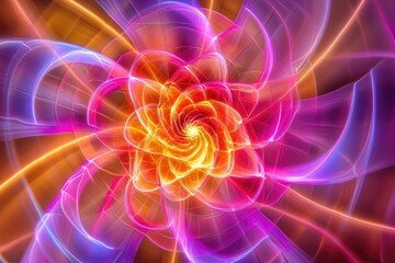 Obraz premium A vibrant swirl of colors creating a mesmerizing abstract pattern, perfect for artistic projects and digital backgrounds.