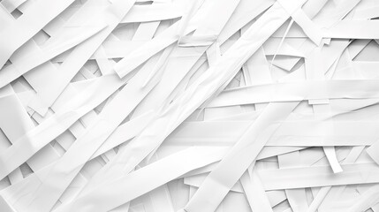 White paper strips abstract background texture.