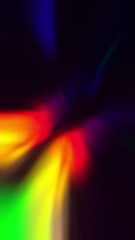 Rainbow light rays flash and glow. Abstract holographic background. Refraction of light through a prism