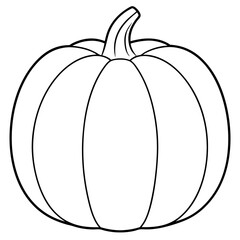 pumpkin isolated on white, calabaza vector illustration, food vector art, calabaza silhouette,  halloween pumpkin vector icon, pumpkin cartoon line art, eps