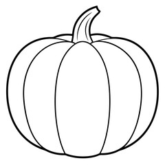 pumpkin isolated on white, calabaza vector illustration, food vector art, calabaza silhouette,  halloween pumpkin vector icon, pumpkin cartoon line art, eps