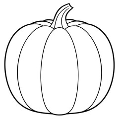 pumpkin isolated on white, calabaza vector illustration, food vector art, calabaza silhouette,  halloween pumpkin vector icon, pumpkin cartoon line art, eps