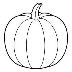 pumpkin isolated on white, calabaza vector illustration, food vector art, calabaza silhouette,  halloween pumpkin vector icon, pumpkin cartoon line art, eps