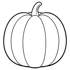 pumpkin isolated on white, calabaza vector illustration, food vector art, calabaza silhouette,  halloween pumpkin vector icon, pumpkin cartoon line art, eps