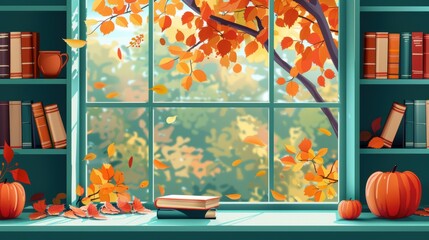Autumn Library View