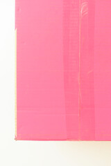 pink cardboard box texture background, recycle material