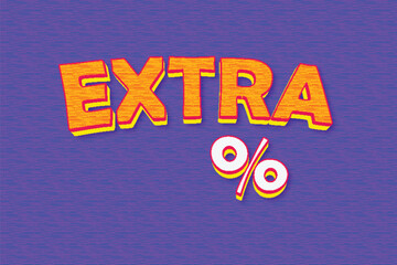 Extra typography premium editable 3d editable text style effect