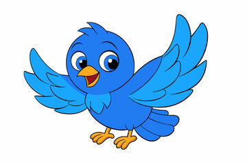 blue bird cartoon