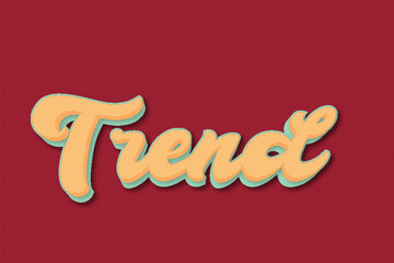 Trend typography premium editable 3d editable text style effect