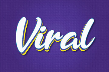 Viral typography premium editable 3d editable text style effect