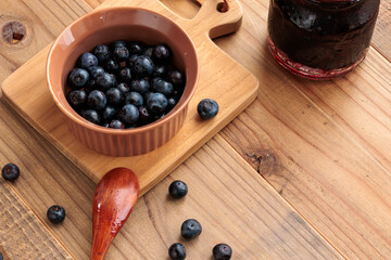 自家製のブルーベリージャム