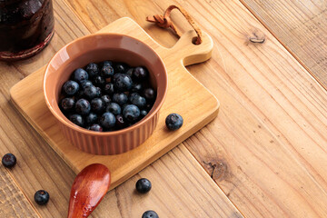 自家製のブルーベリージャム