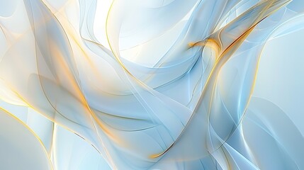 Obraz premium Abstract background with flowing lines in blue and gold.