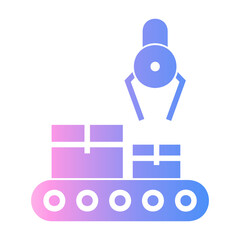 assembly line Gradient icon