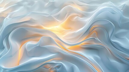 Obraz premium Abstract blue and gold flowing background.