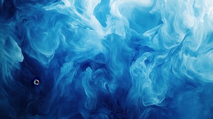 Obraz premium Abstract Blue and White Swirling Liquid Texture