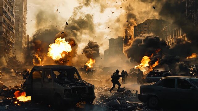 Apocalyptic Urban Chaos with Explosions