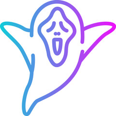 Ghost Gradient Icon Design Vector
