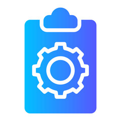 clipboard gradient icon
