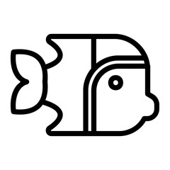 fish Line Icon