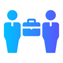 Obraz premium colleague gradient icon