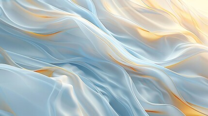Obraz premium Abstract blue and gold wavy background.
