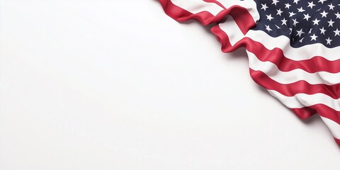 Obraz premium American Flag Background with Blank Space, copy space