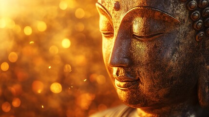Golden Buddha, Capturing the Radiance and Serenity of the Sacred Figure