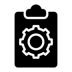 clipboard glyph icon