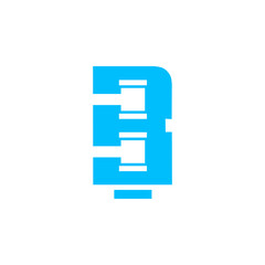 vector logo font, initials, and letter, with a negative effect of the judge's hammer as a symbol of justice