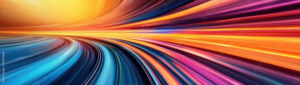 Poster vibrant abstract background showcasing dynamic lines in striking colors, perfect for design and adve