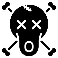 Death Solid Icon Design Vector