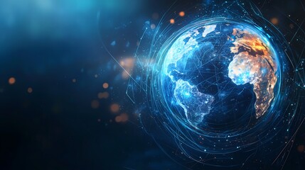 Obraz premium Global Network Connections.