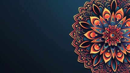 Mandala abstract modern floral background design