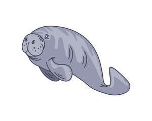 seacow animal cartoon