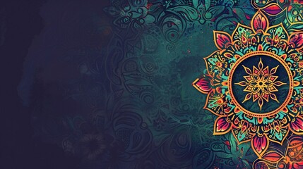 Mandala abstract modern floral background design