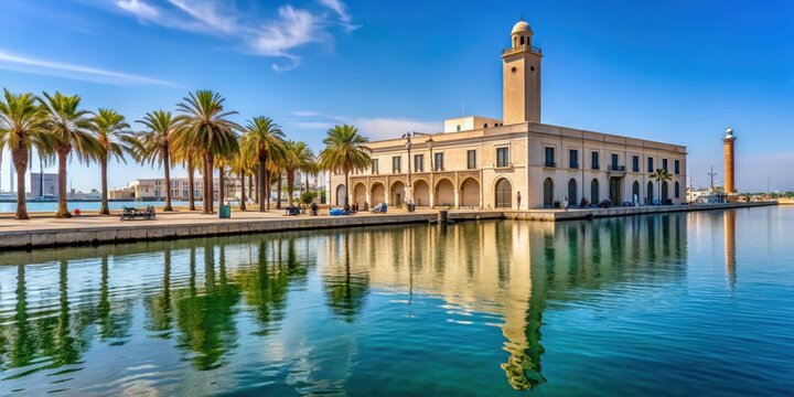 Portale Monumentale della Fiera del Levante sul lungomare Starita di Bari in Puglia, monument, architecture, grand