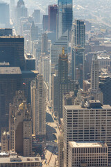 Carbide and Carbon Building and modern Architecture Tower Buildings, Downtown Chicago, Illinois,...