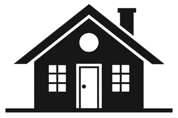 house silhouette vector illustration