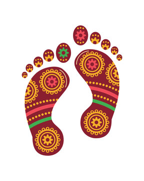 maa durga laxmi footprint fot navratri