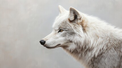 Obraz premium White Wolf Portrait.
