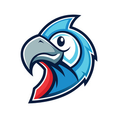 Bird mascot logo vector illustration