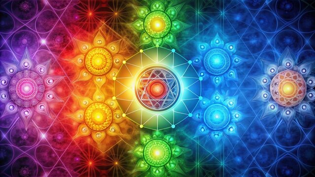 Chakra wallpaper/poster/chart with detailed description in German, Chakren, Energiezentren, Meditation, Spiritualit?t, Esoterik